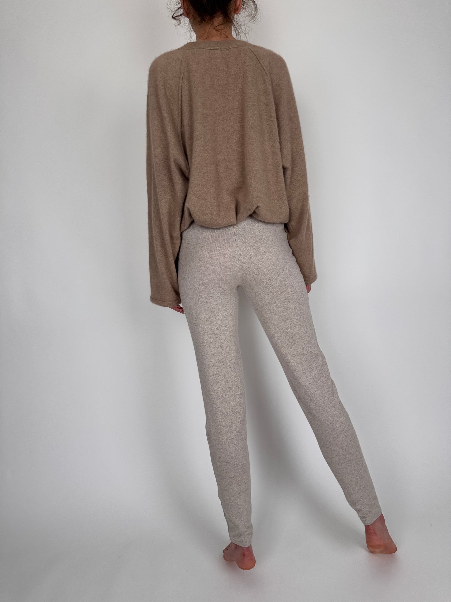 Pantaloni luxury Marc Cain din mătase naturală și cașmir