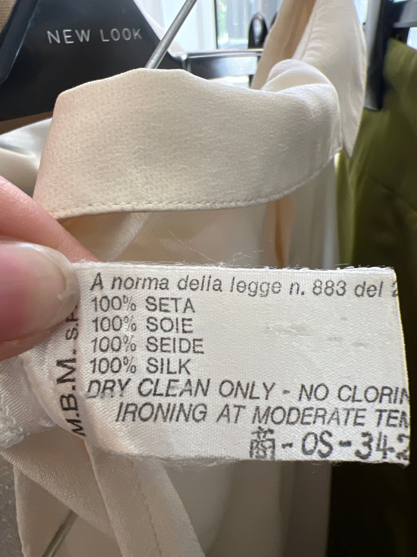 Top Les Copains din mătase naturală