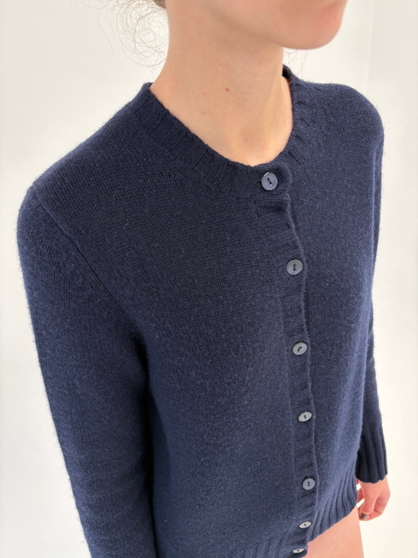 Cardigan excepțional Navy blue din cașmir multiply