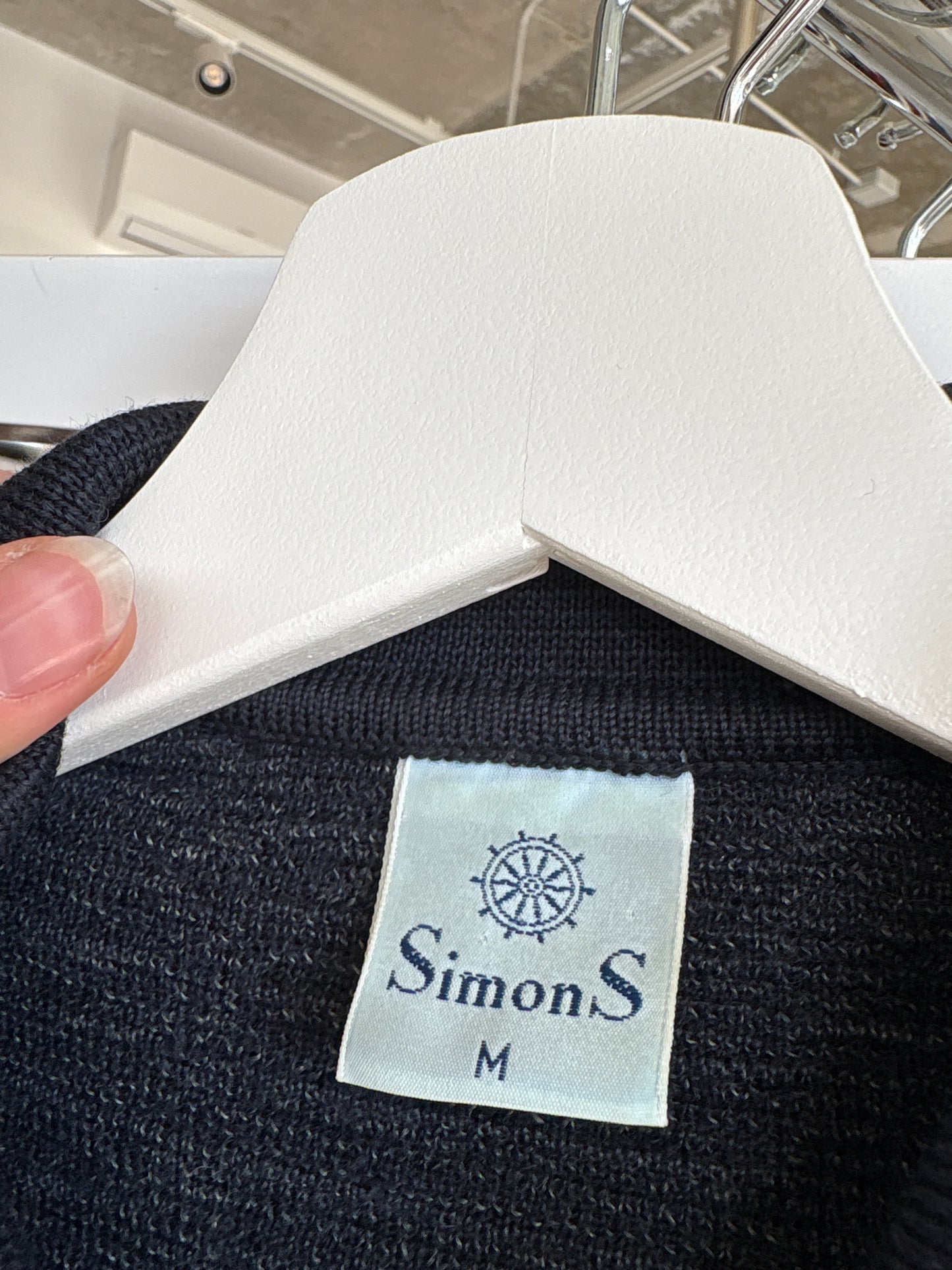 Pulover polo din lana merino extrafina groasă de gramaj mare