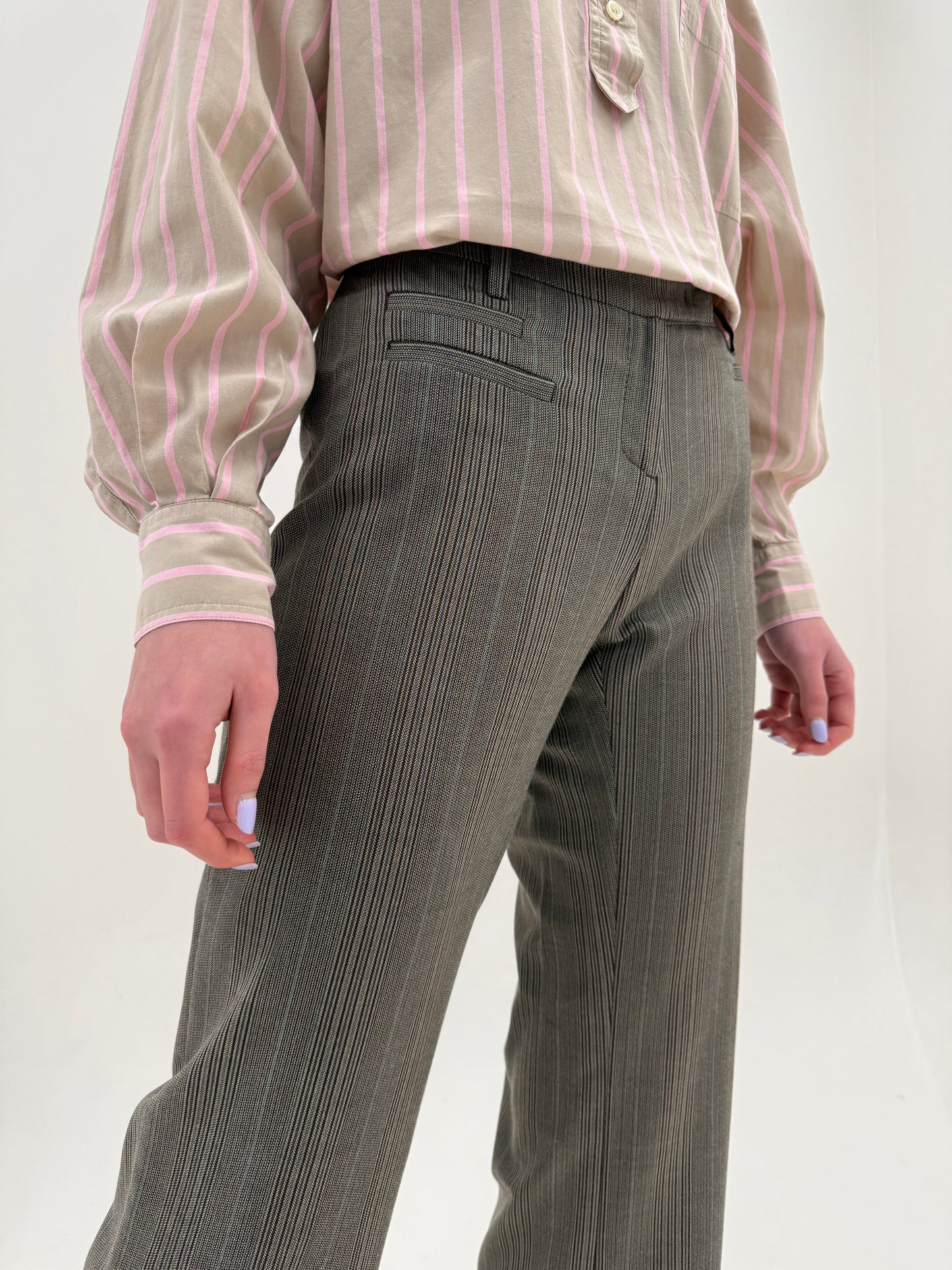 Pantaloni de brand super premium Seventy din lana extrafina subțire