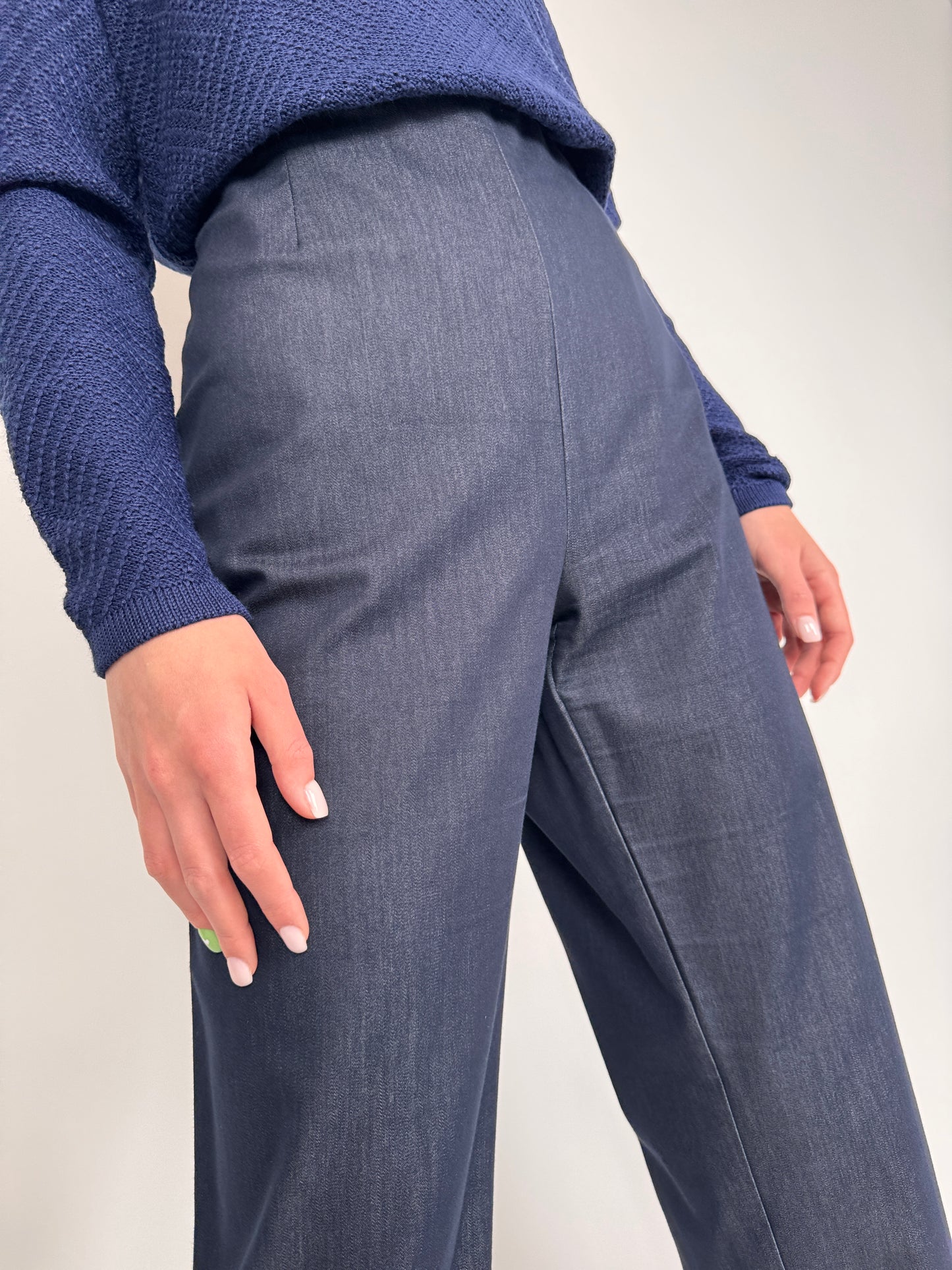 Jeans business modelator cu talie înaltă