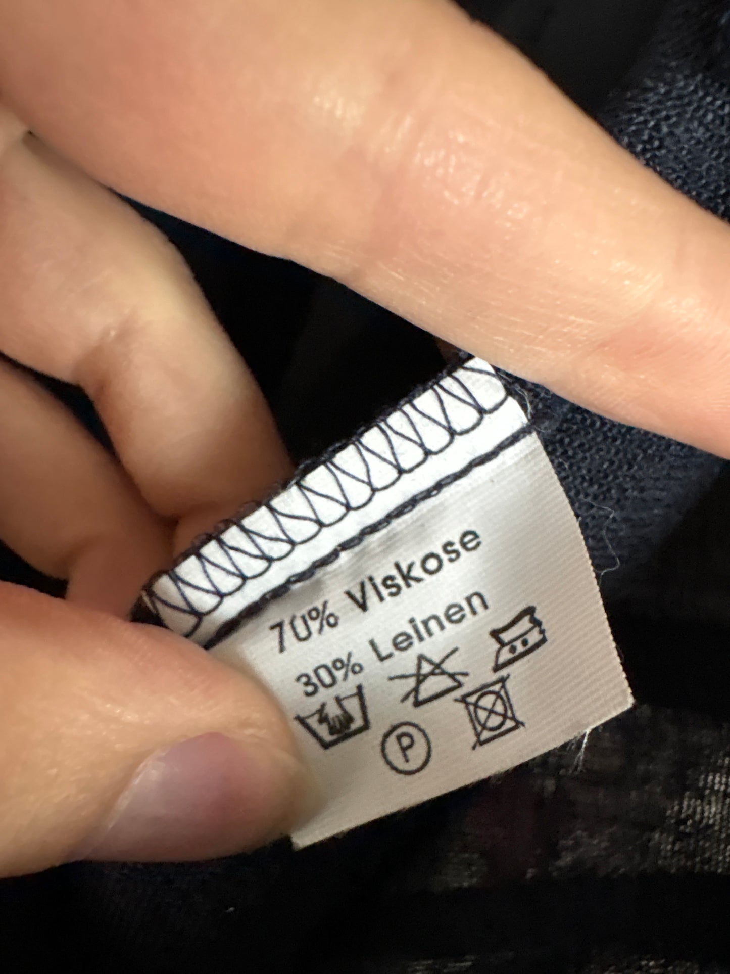 Pantaloni din pânză cu talie ultra înaltă și pense Navy blue și solduri generoase