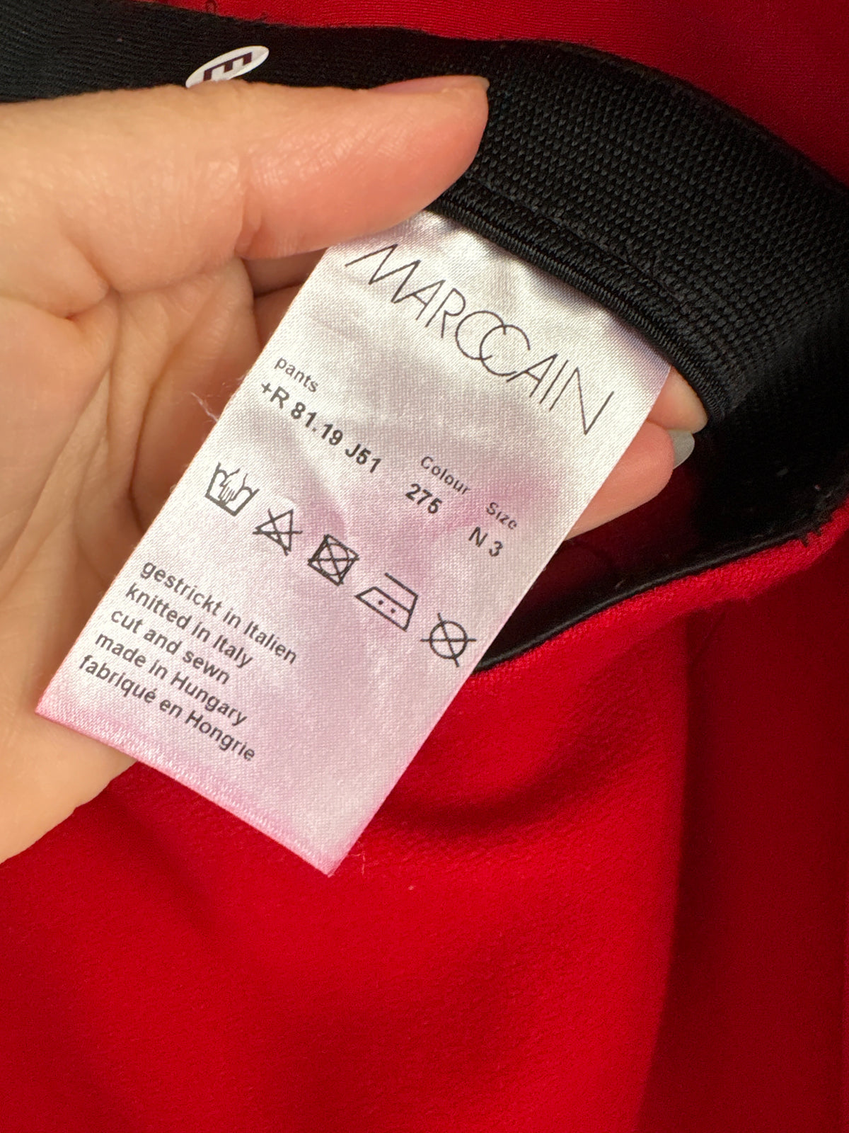 Pantaloni Marc Cain tall modelatori boot cut din material plin ultra confort