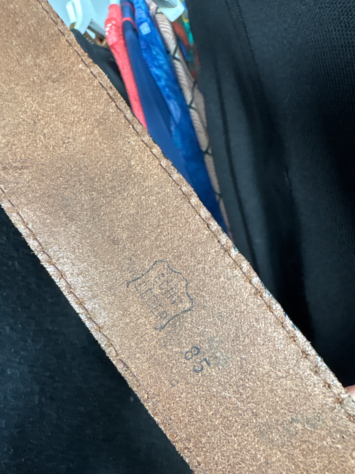 Centura masivă din piele naturală groasă caramel brown