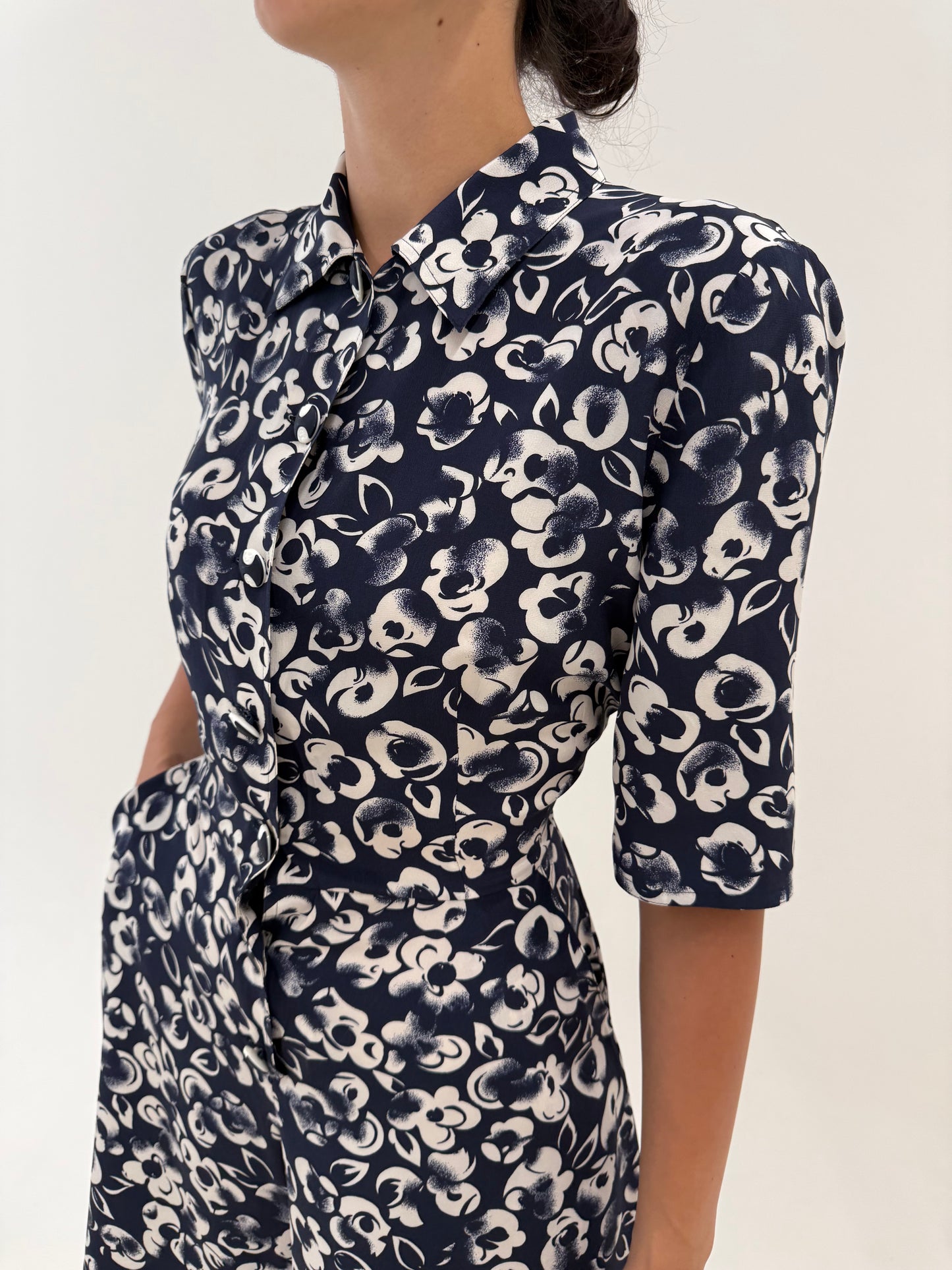 Salopetă din twill de mătase naturală de brand luxury italian Mariela Burani