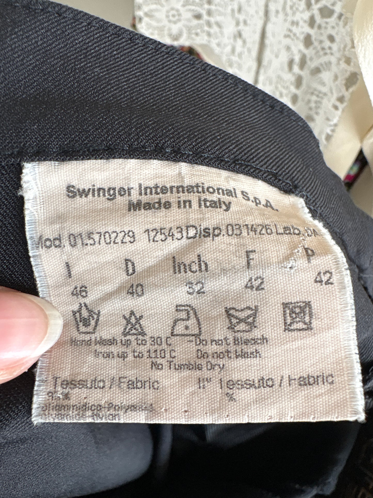 Pantaloni negri Fendi tall vintage modelatori