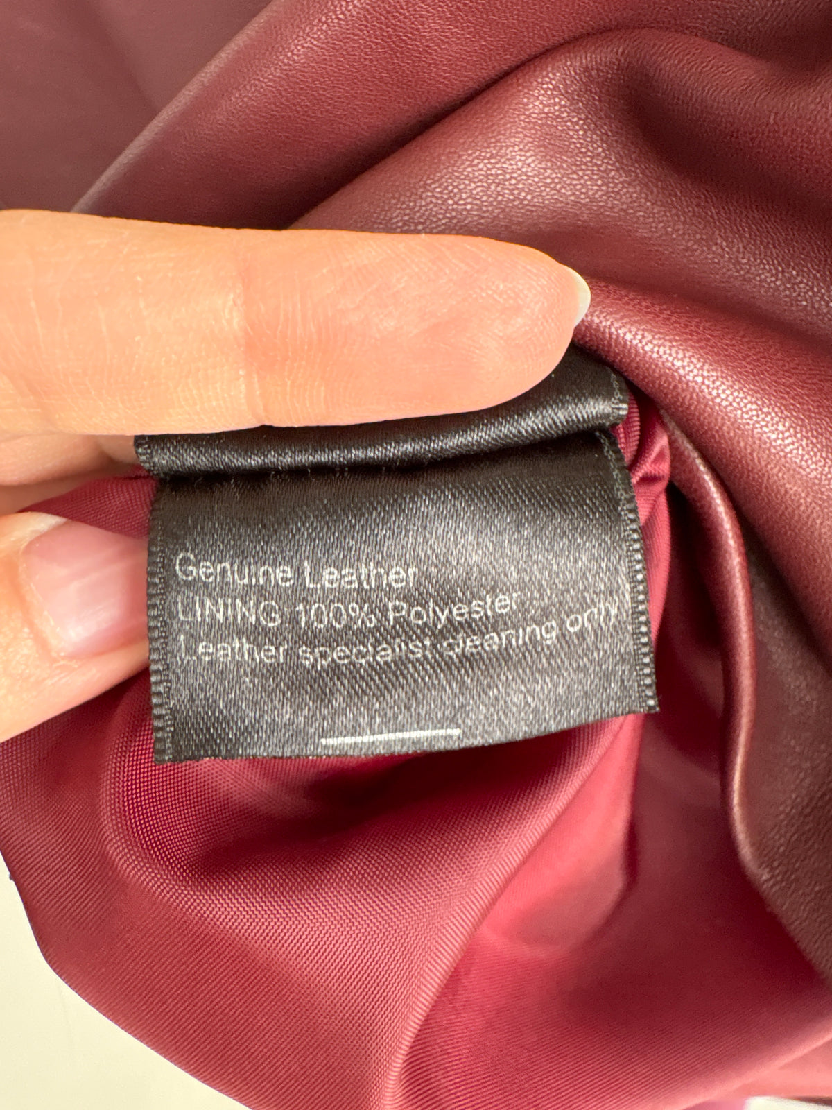 Jacheta clasică din piele naturală extra moale dark burgundy