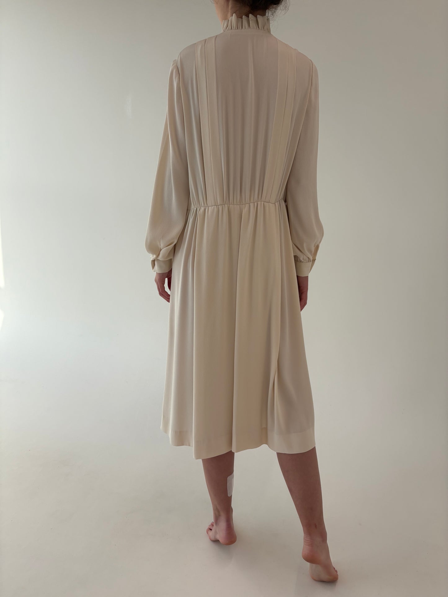 Rochie Old vintage ani 70 târzii butter white