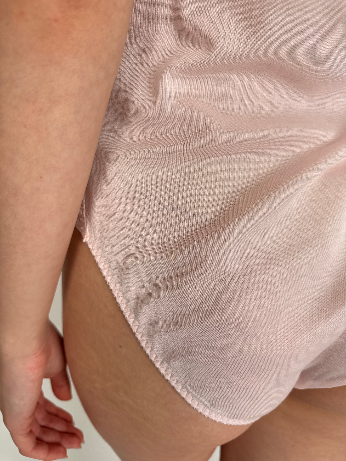 Body premium roz pudrat din bumbac