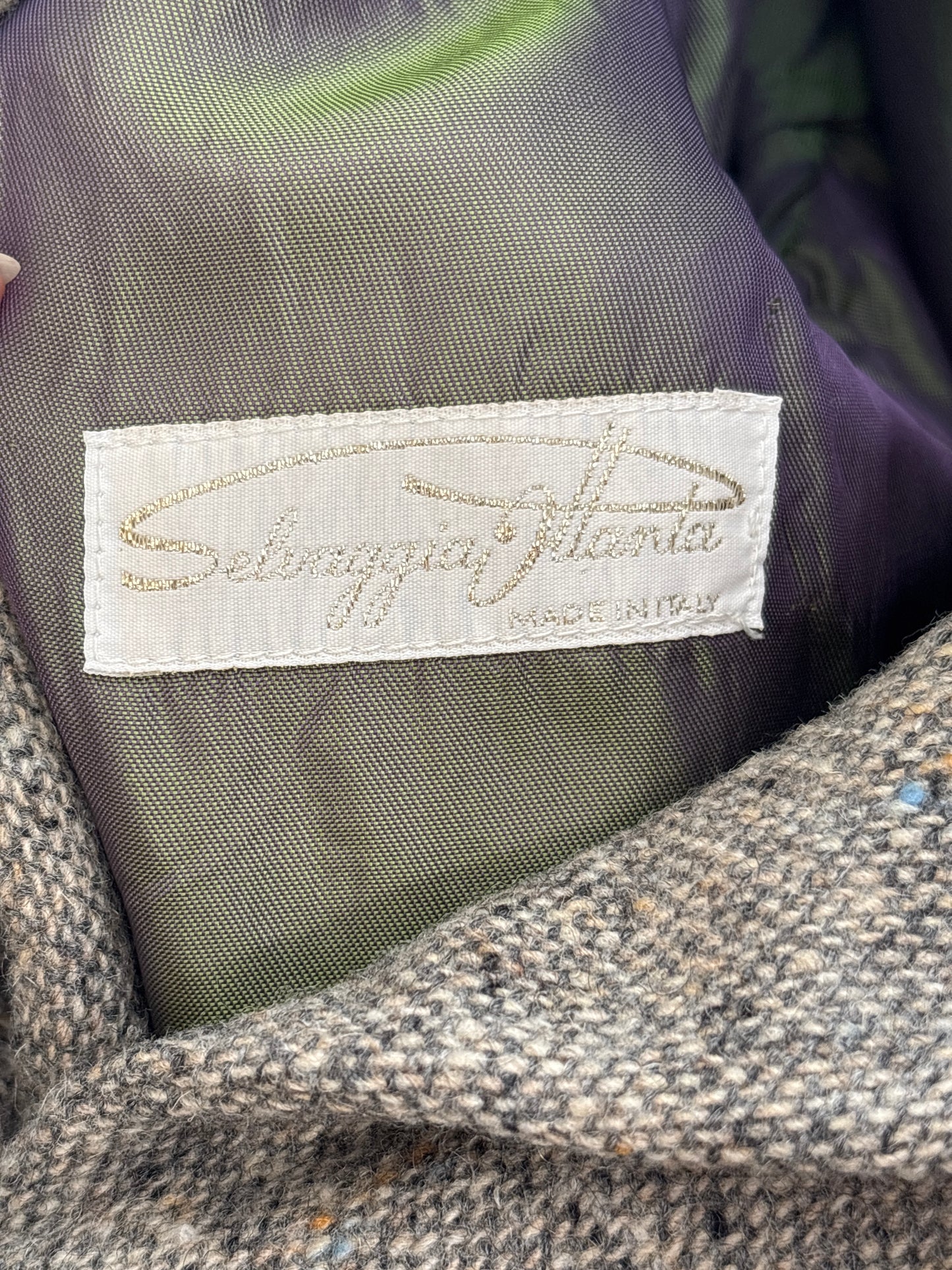 Sacou italian din tweed excepțional Donegal în nuanțe superbe