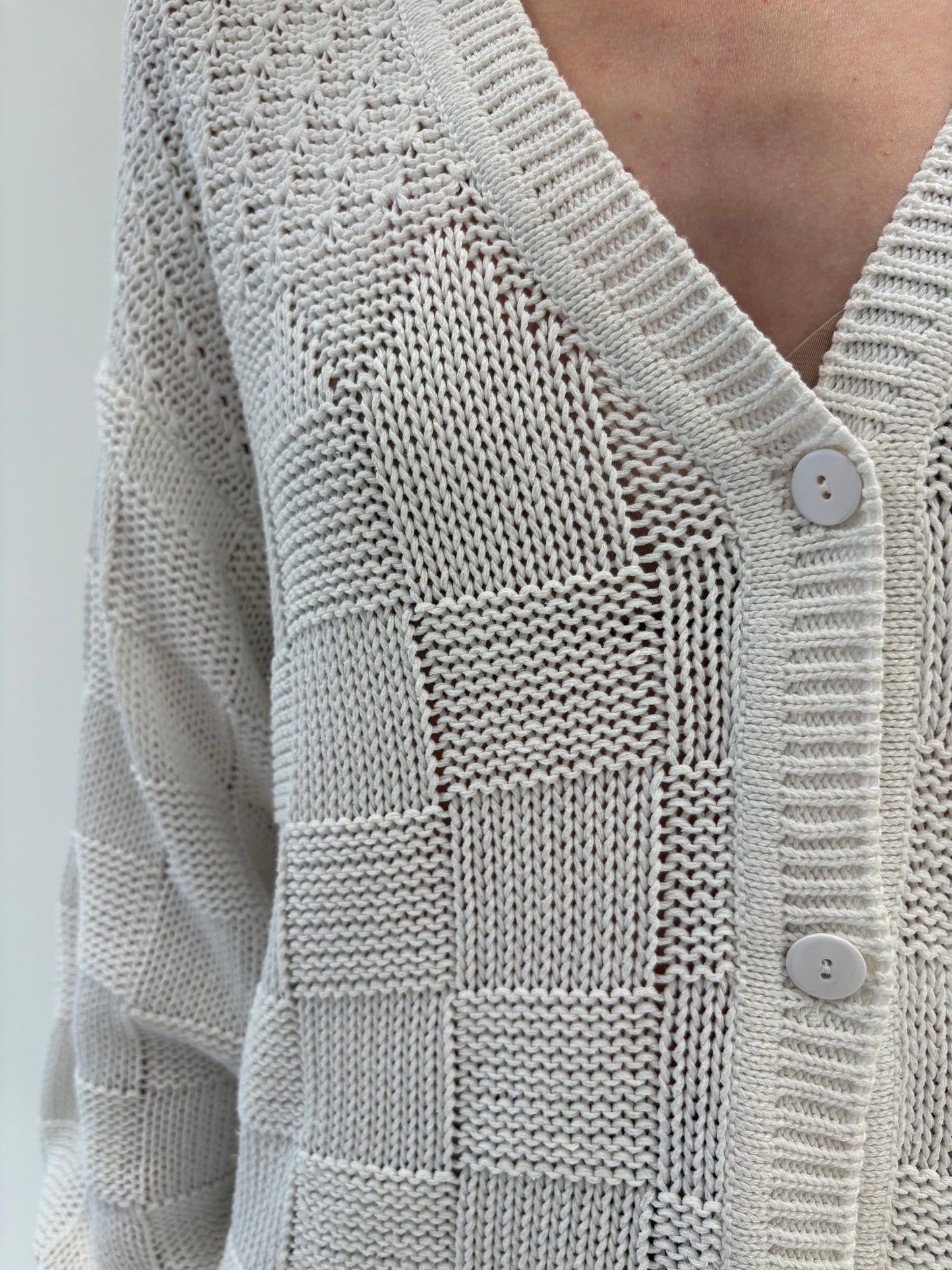 Cardigan vintage din gama Max Mara din bumbac excepțional de gramaj mare