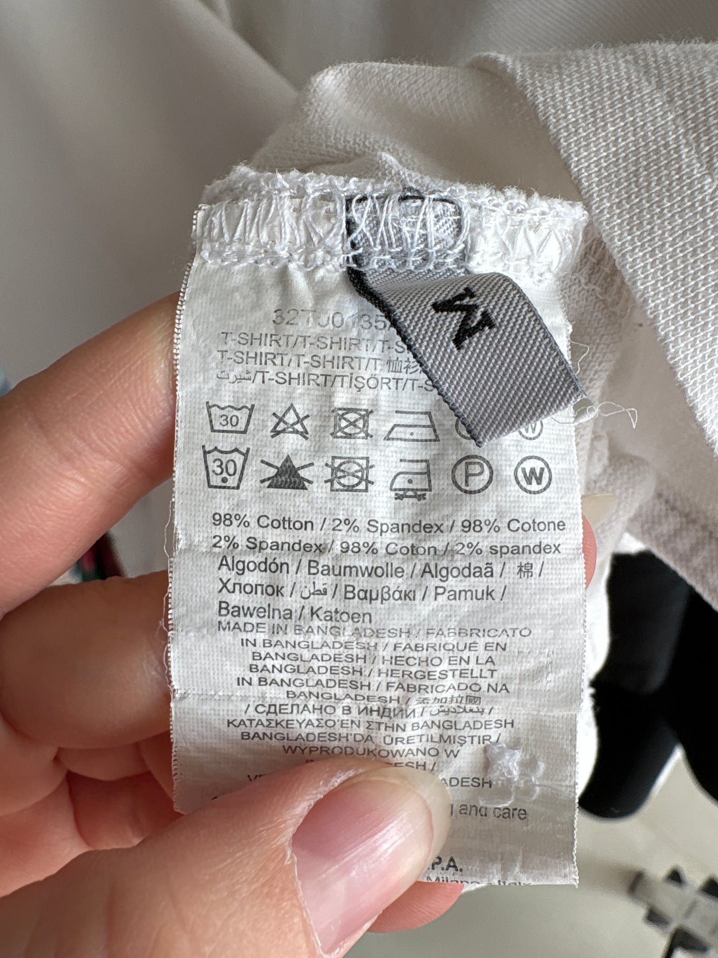 Top polo luxury Trussardi din bumbac pique de gramaj mare