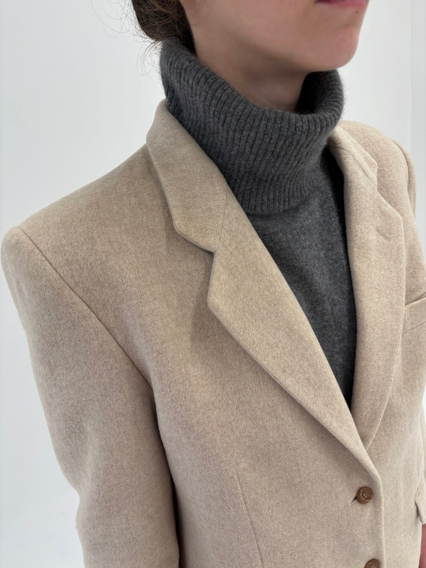 Sacou ultra luxury Loro Piana din stofă 100% cașmir