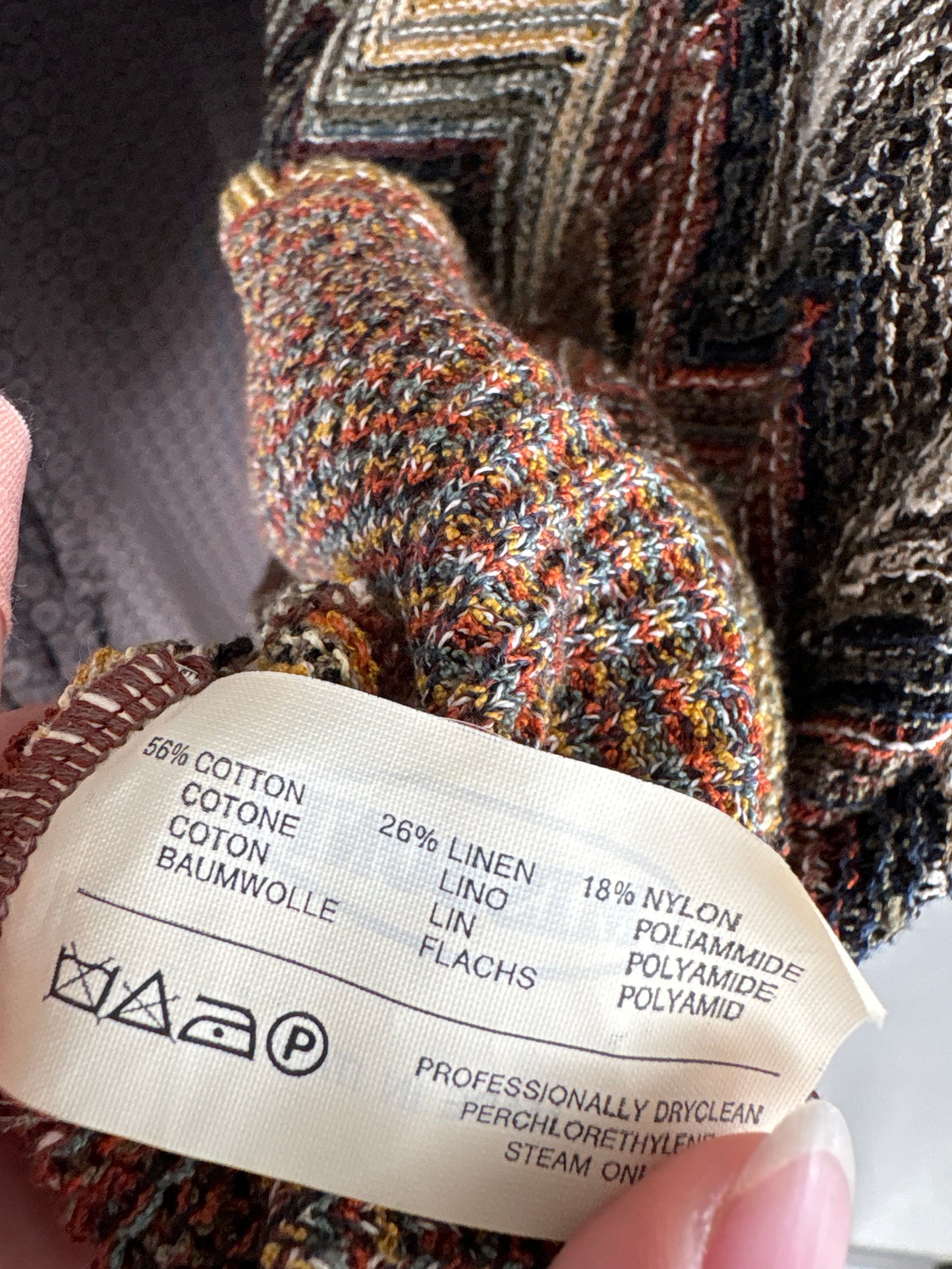 Cardigan ultra luxury Missoni din jerse de vara din bumbac cu in