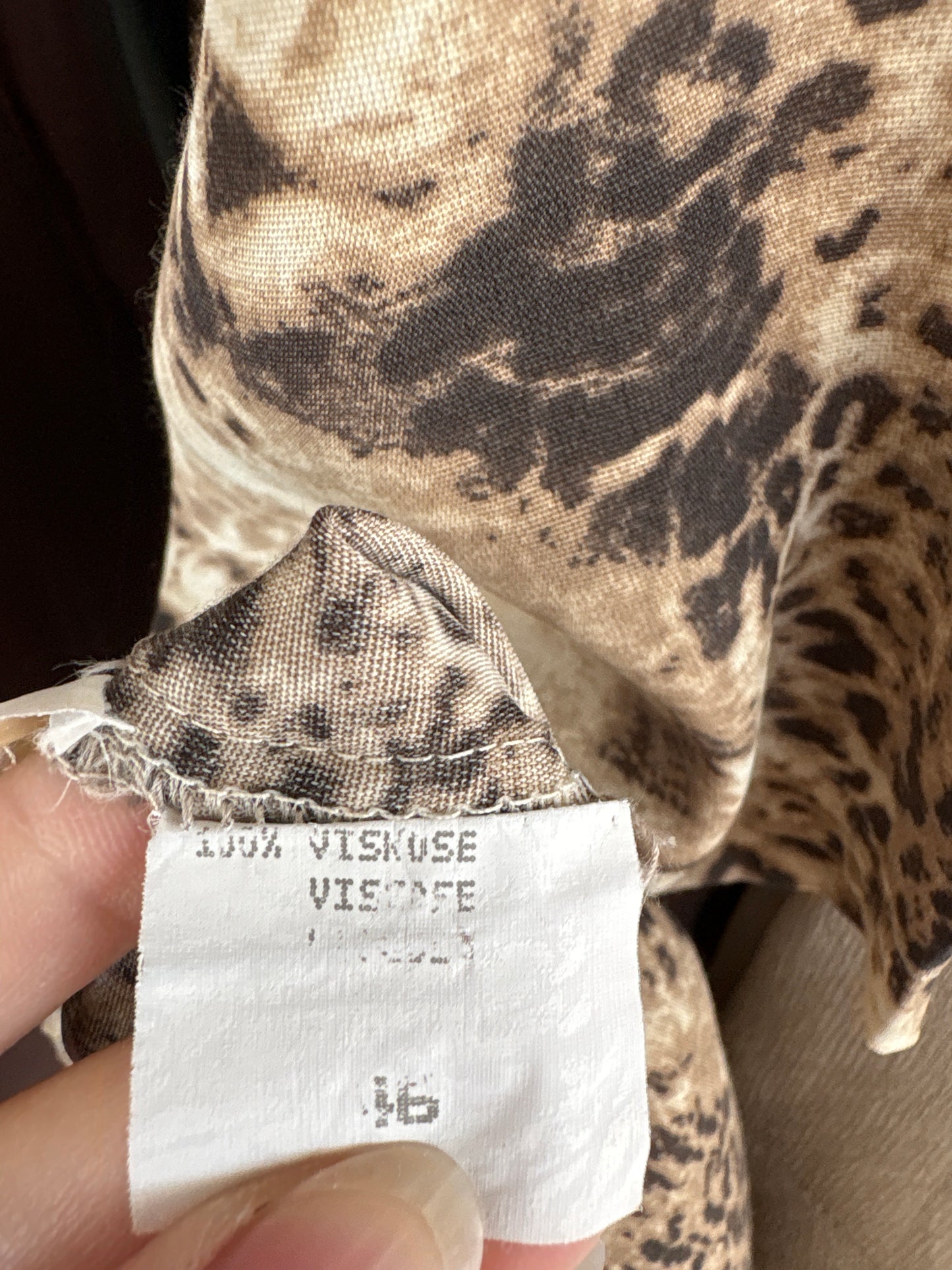 Cămașa vintage animal print