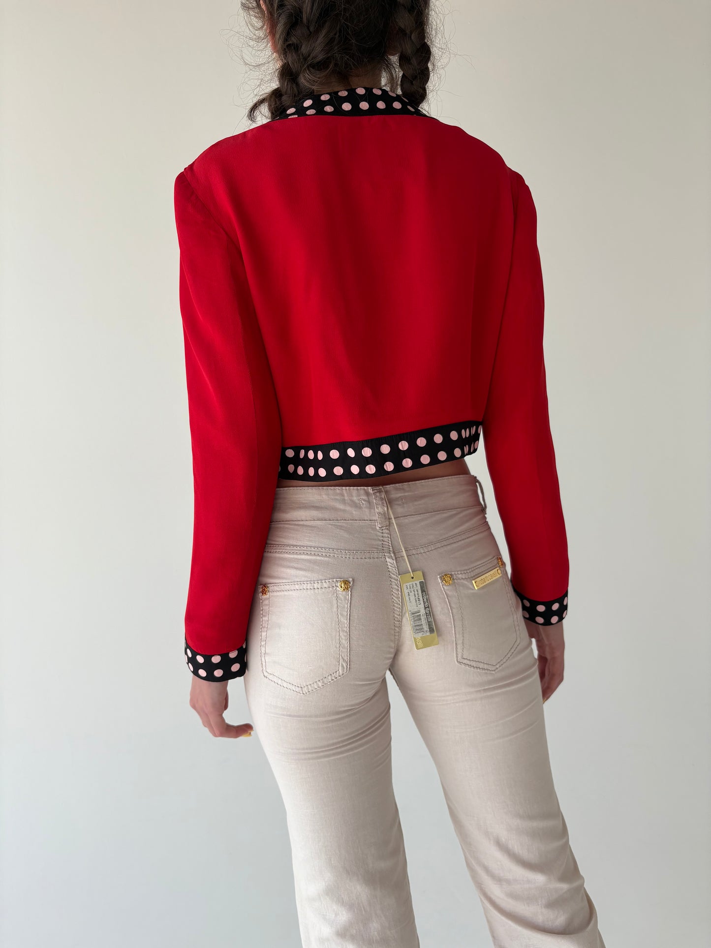 Sacou vintage Moschino in croi specific brandului