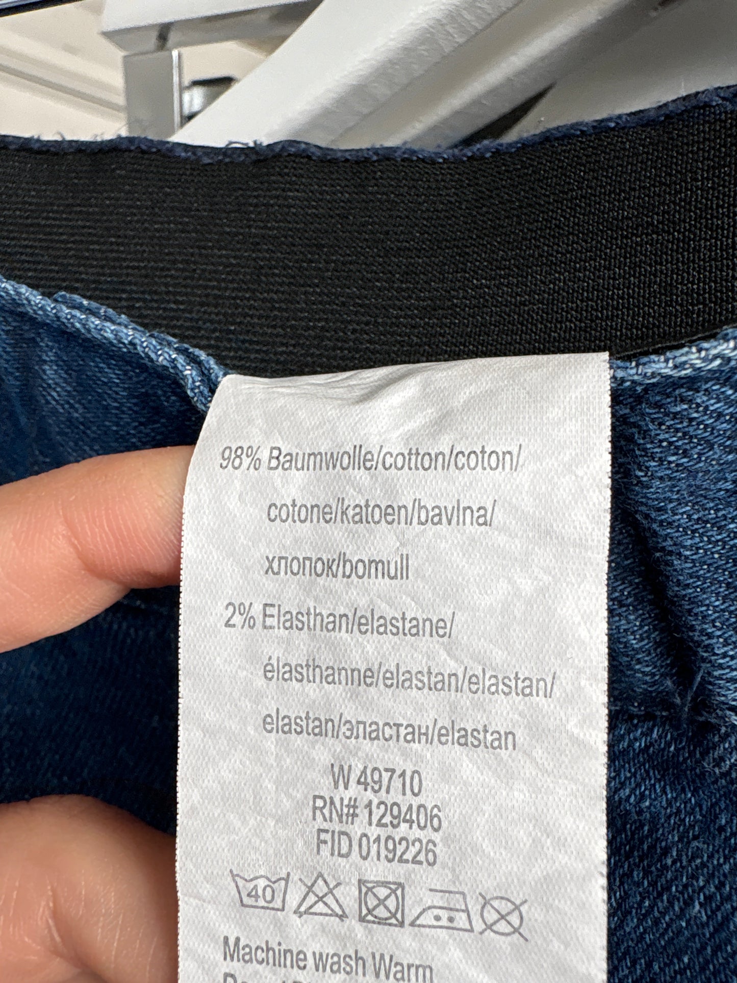 Jeans vintage petite modelator classic wash cu talie înaltă