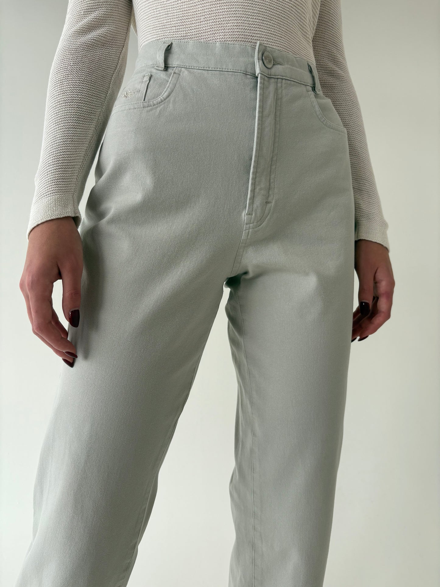 Jeans vintage premium off white ultra confort modelator mom fit