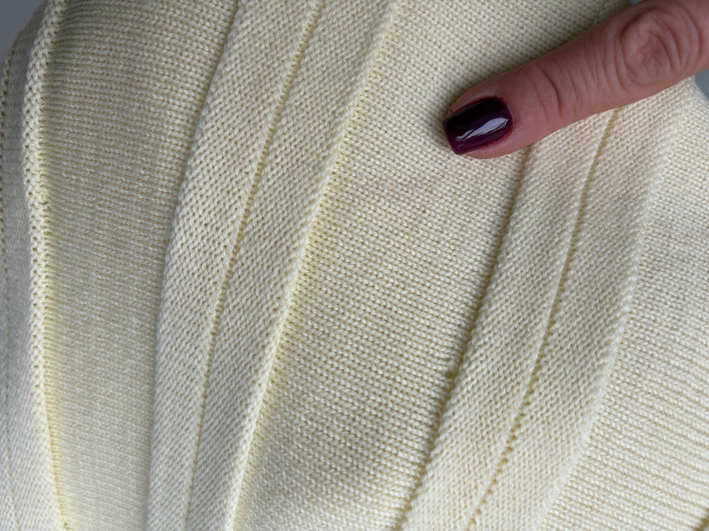 Fustă vintage plisată butter yellow din tricot de lana extrafina