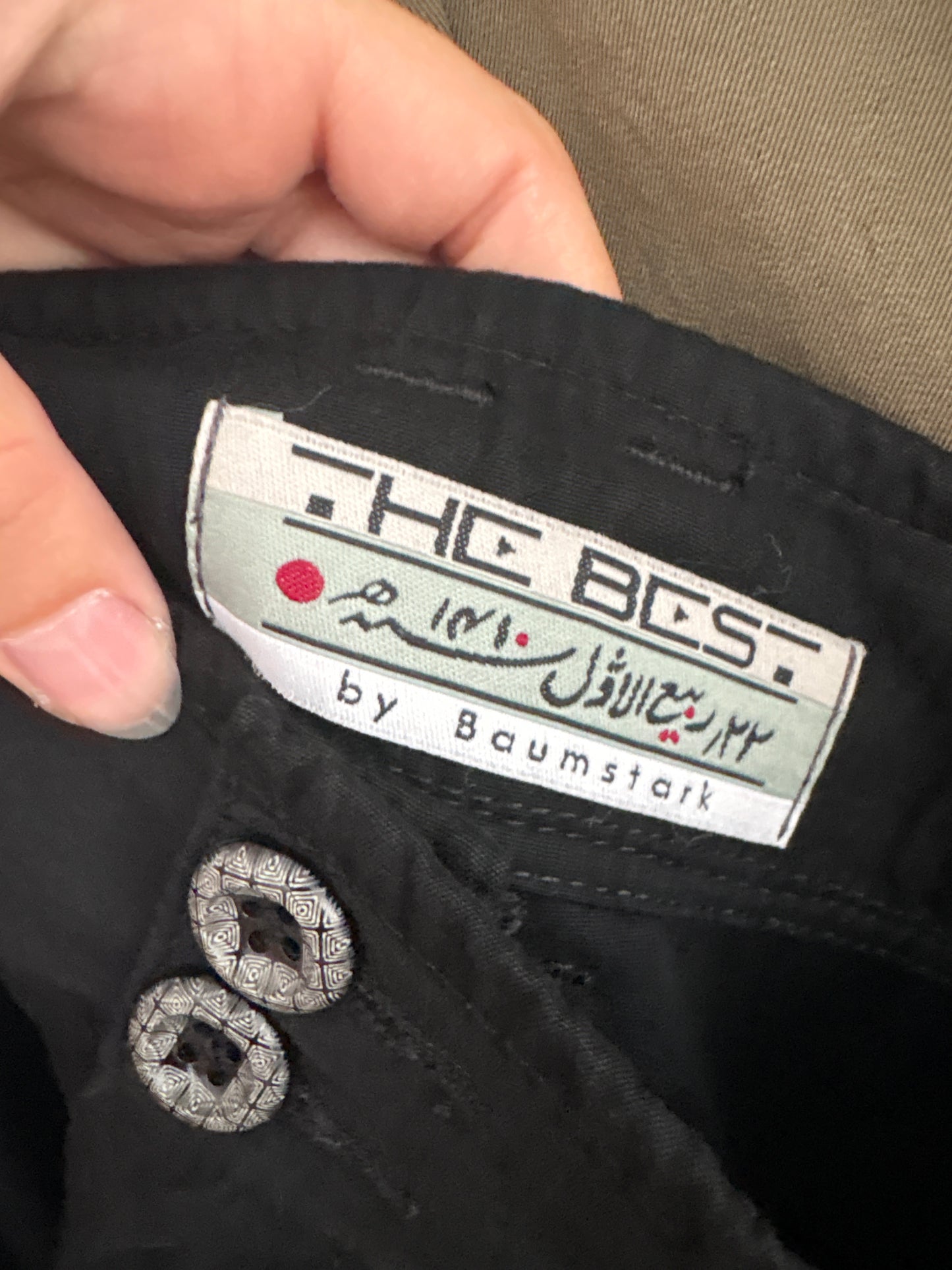 Pantaloni negri tall in croi Barrel cu pense și talie ultra înaltă