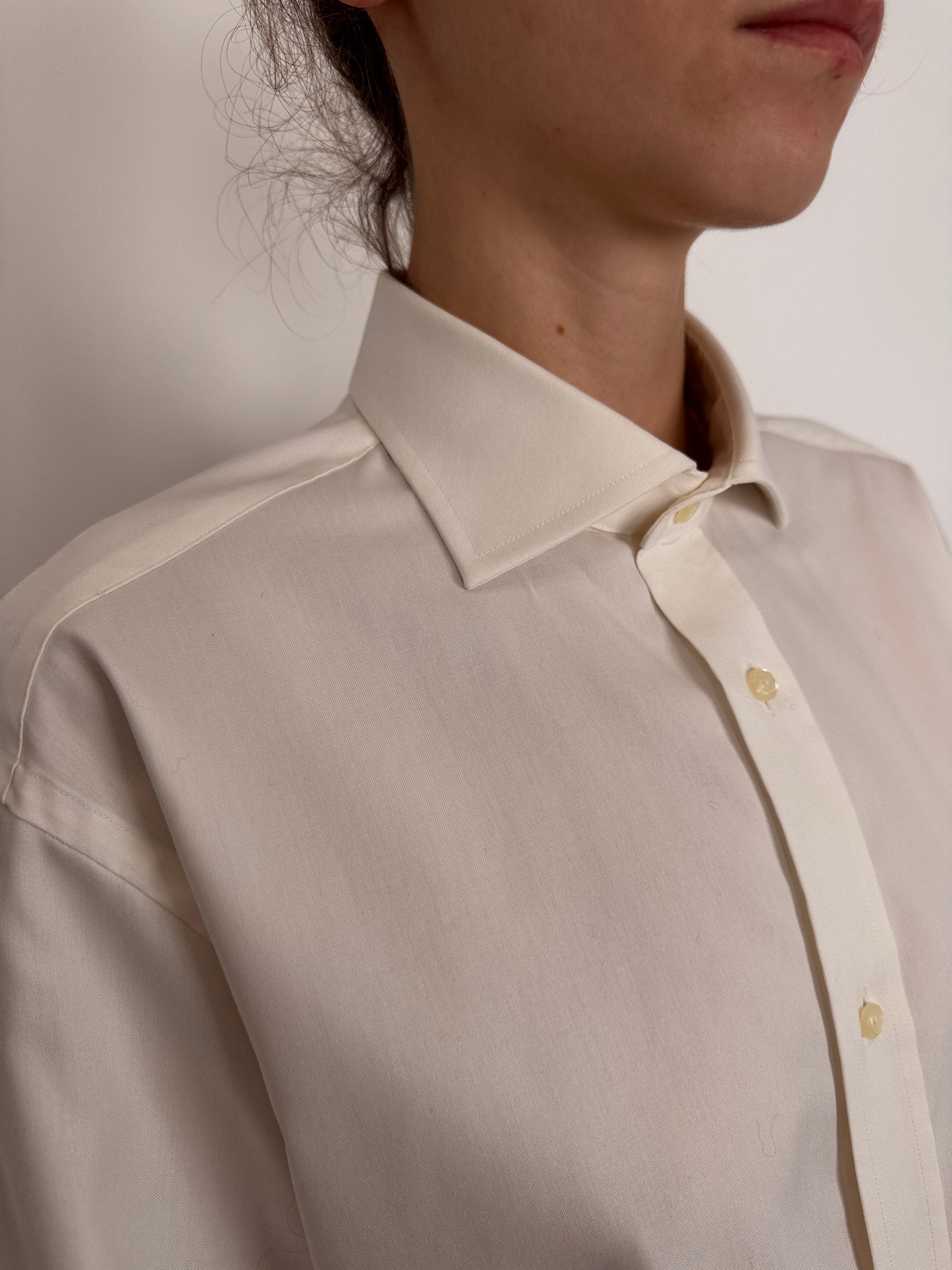 Cămașa premium italiană din poplin de bumbac