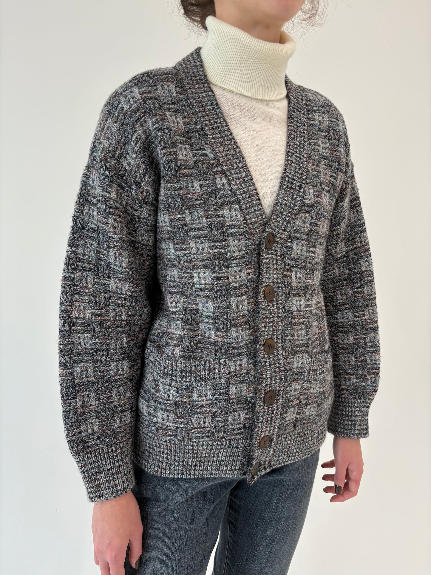 Cardigan ultra luxury Missoni tip jachetă din lana super groasă