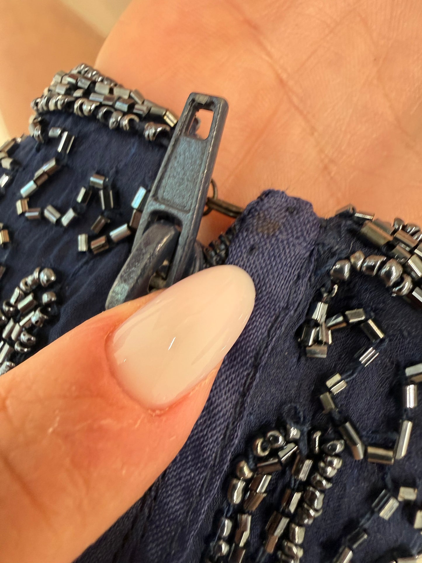 Corset integral cu aplicații manuale midnight blue