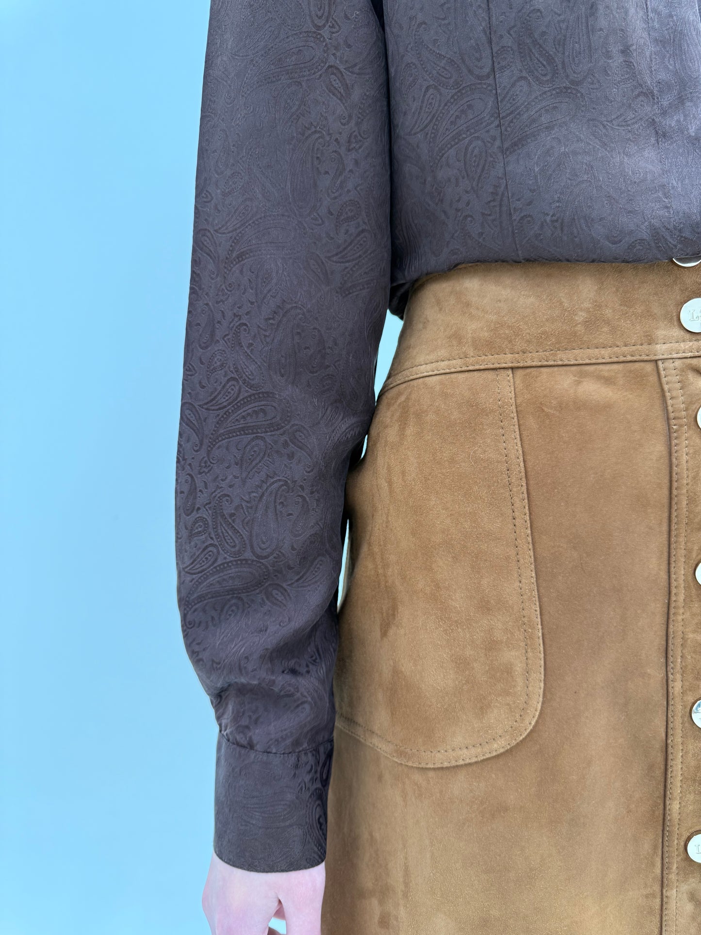 Fustă luxury Luisa Spagnoli din piele naturală