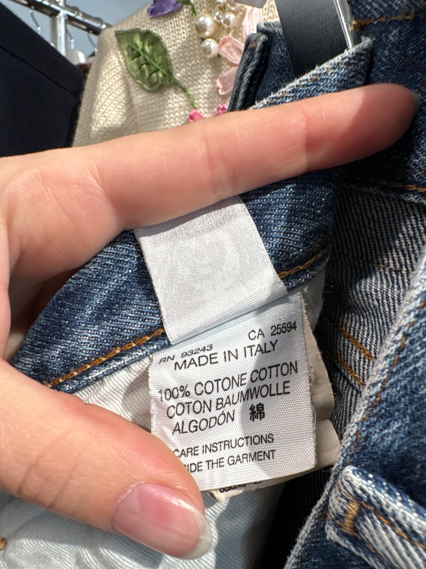 Jeans Diesel tall classic wash din bumbac gros