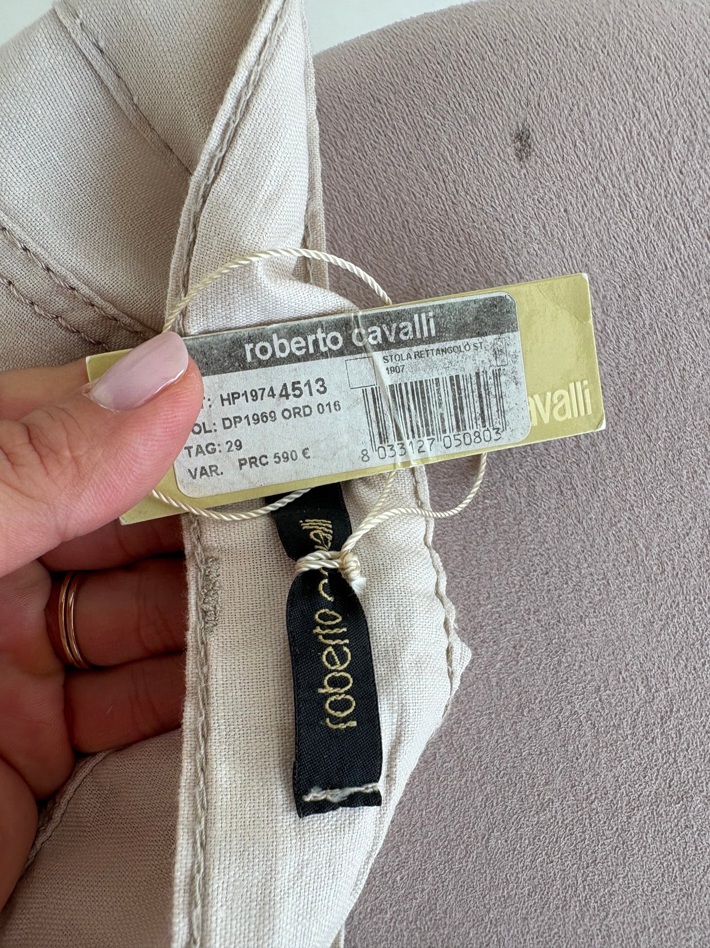 Pantaloni vintage luxury Roberto Cavalli noi cu etichetă