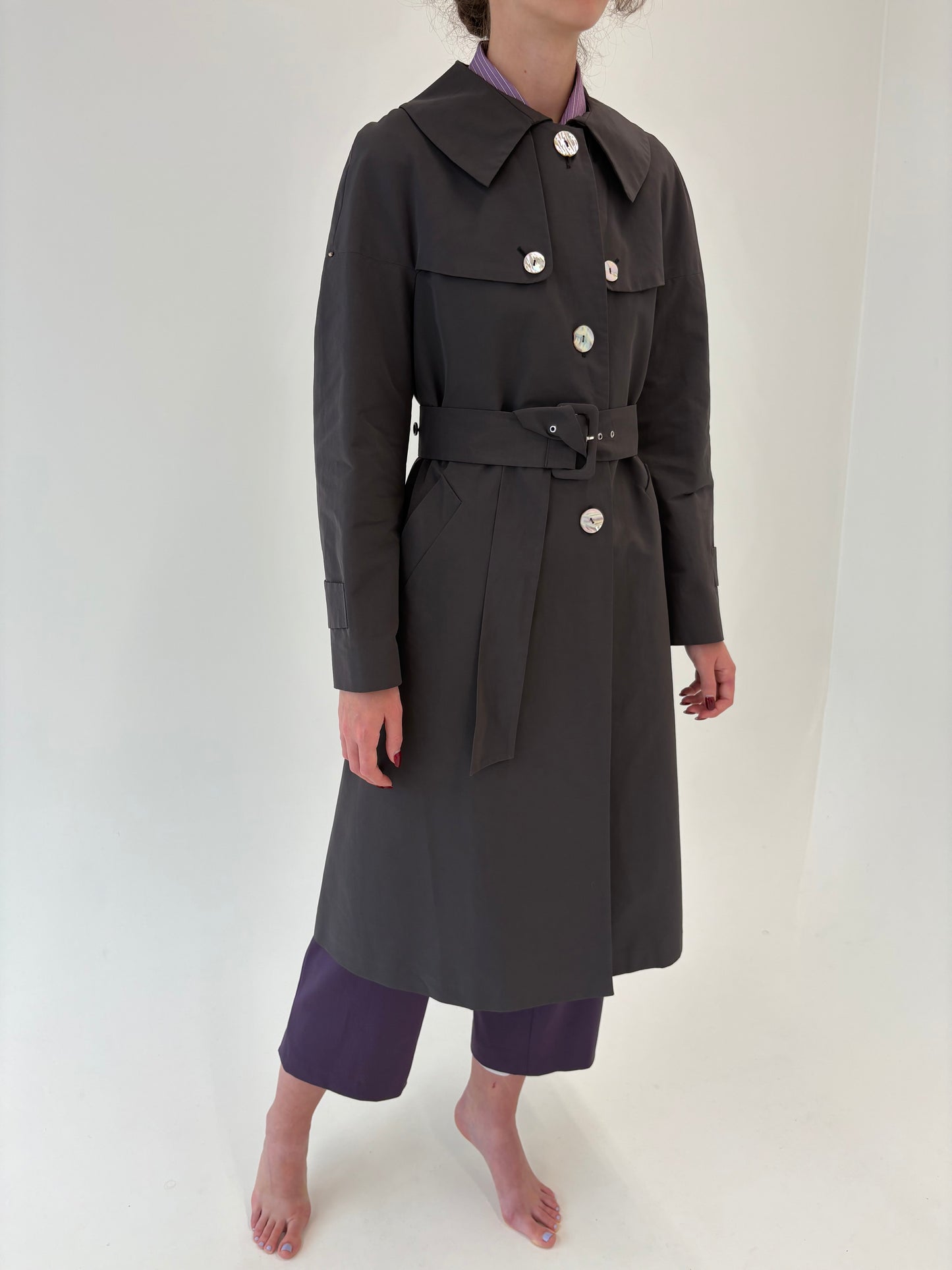 Trench ultra luxury Max Mara testa di Moro impermeabil
