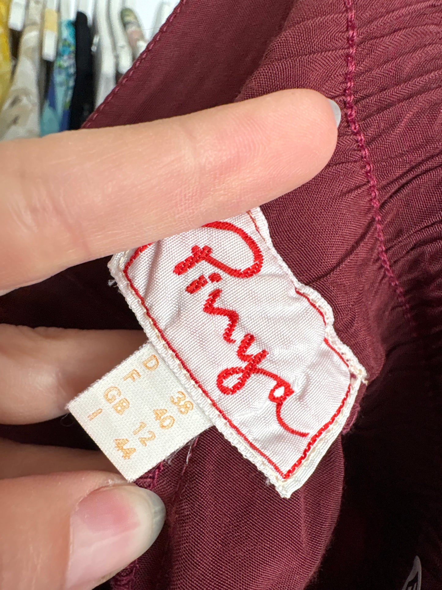 Pantaloni baloon vintage cu aplicații metalice ultra drapați cu talie elastică