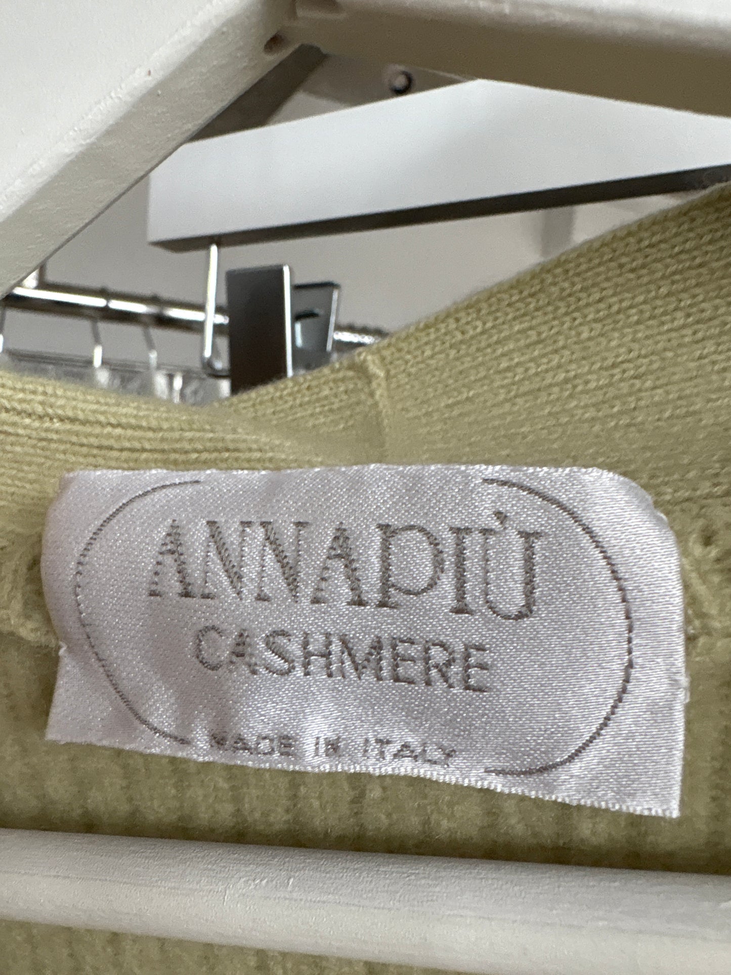 Jacheta de cașmir super gros de brand luxury italian pistachio green