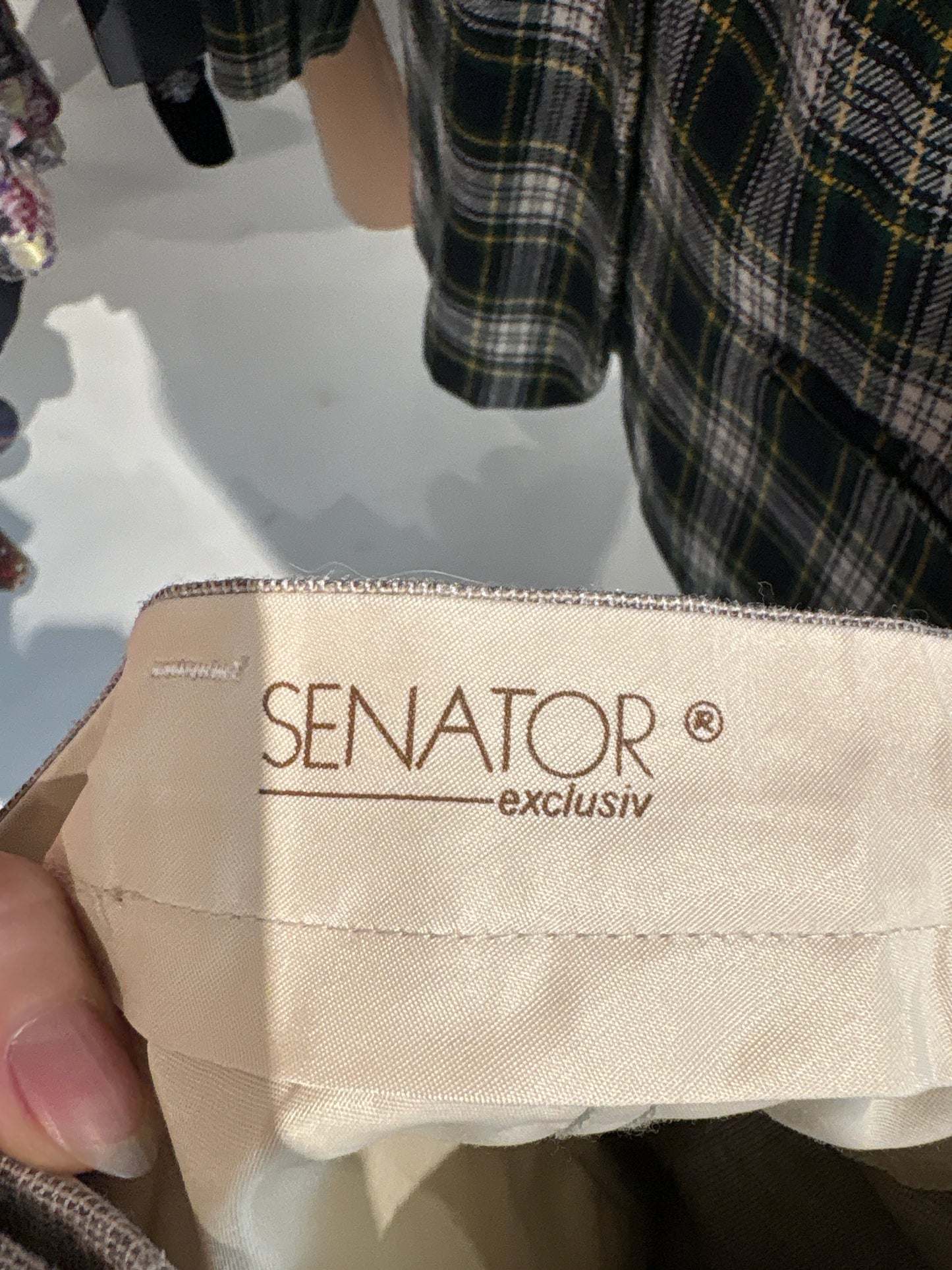 Pantaloni warm gray din lana extrafina melanj