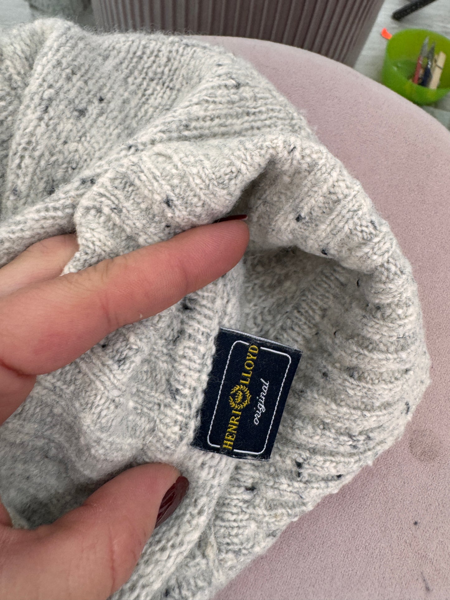 Maleta italiană cu influențe sport din lana merino extrafina cloud gray
