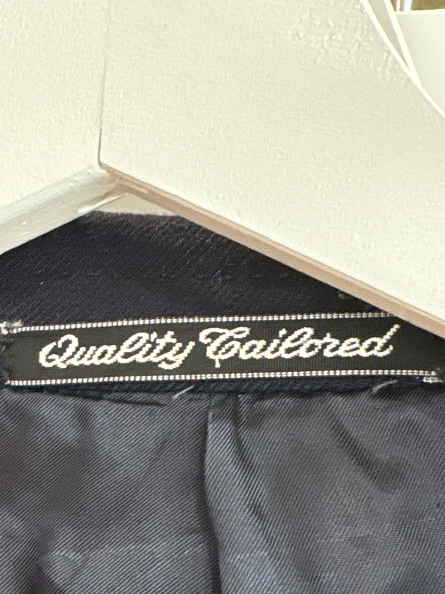 Sacou vintage navy blue italian din lana extrafina în croi actual