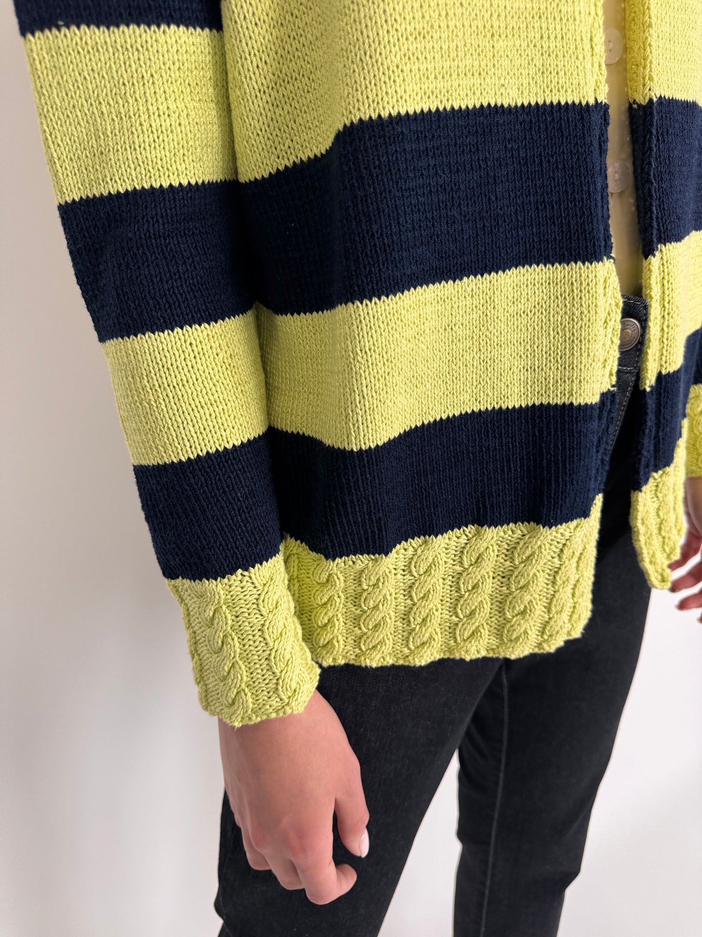 Cardigan vintage premium cu influențe Navy