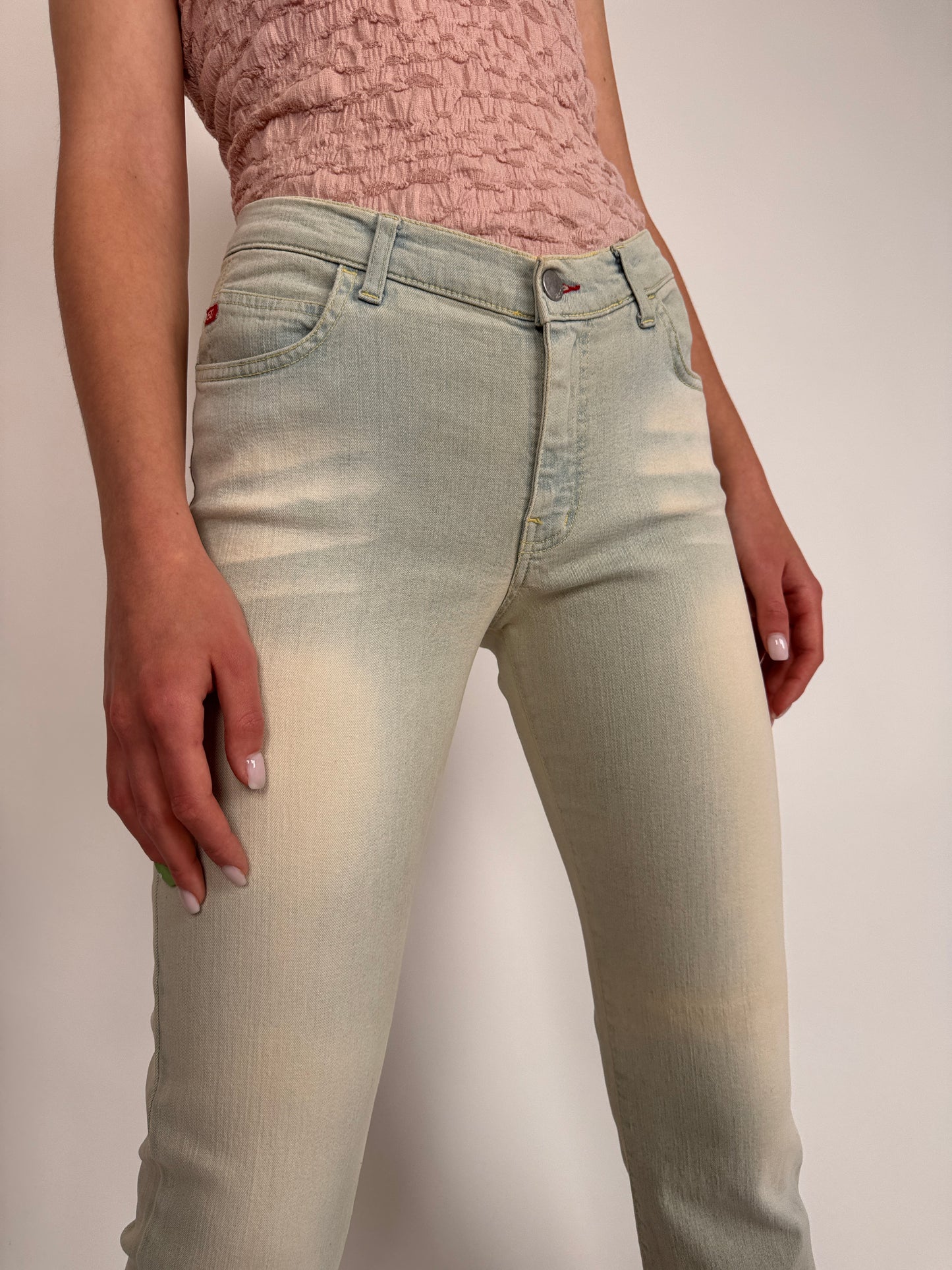 Jeanși premium Miss Sixty light wash modelatori Y2K