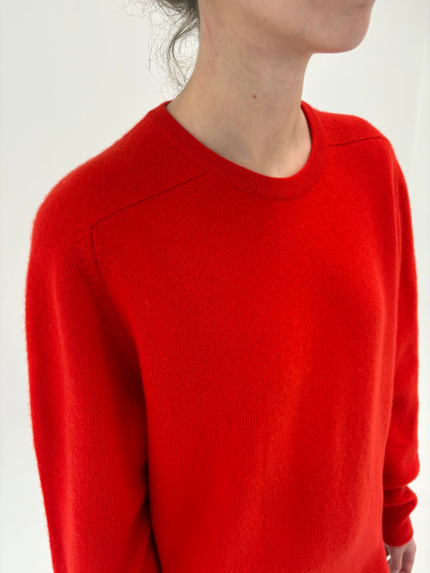 Pulover scoțian high end din lana extrafina de gramaj mare electric red