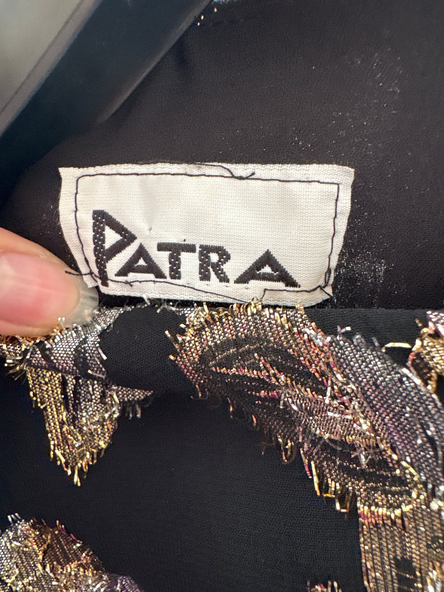 Salopetă vintage neagră tip capa și pantaloni spre palazzo