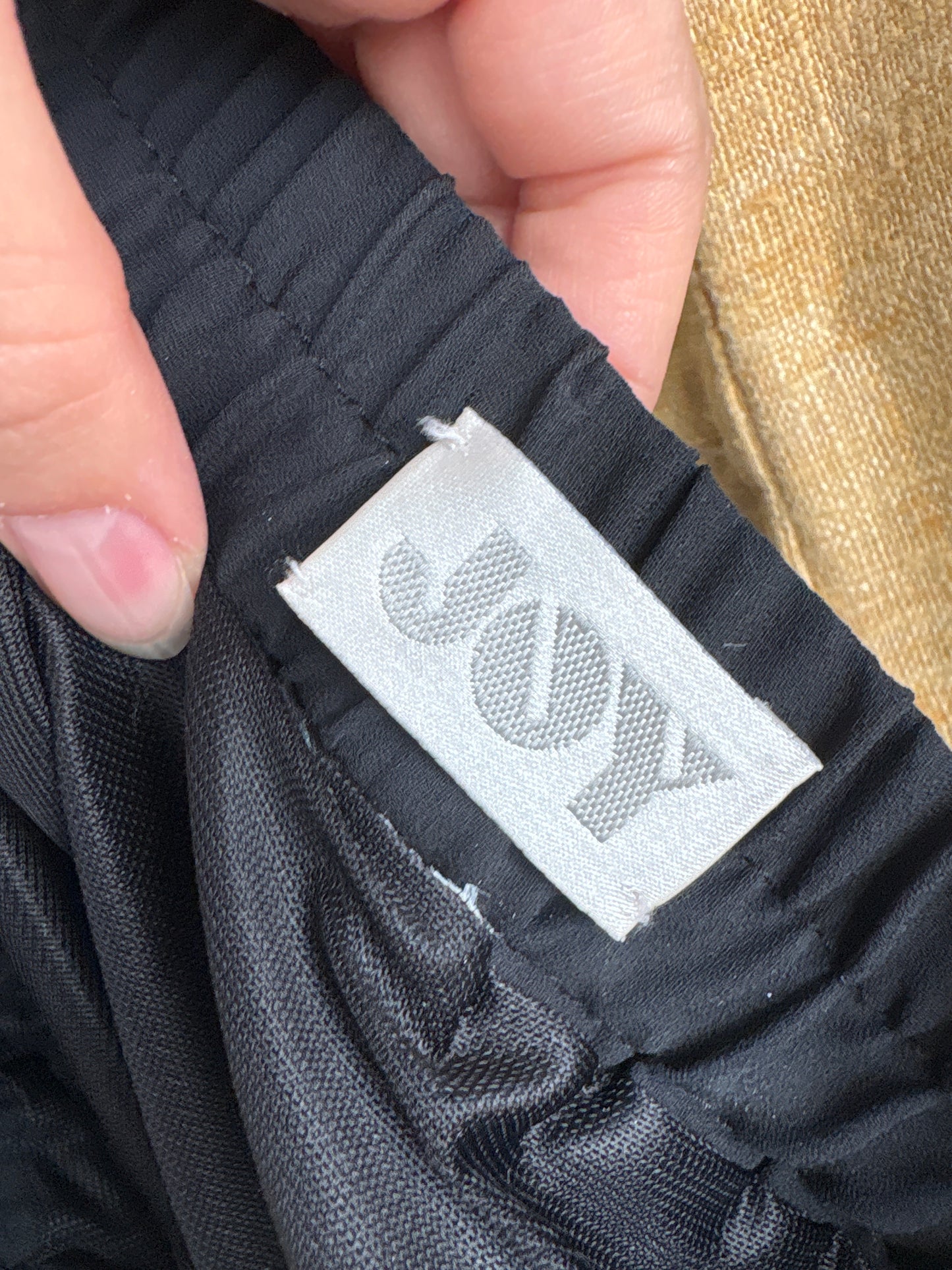 Fustă pantaloni plisată neagră de la zi la seară din voal