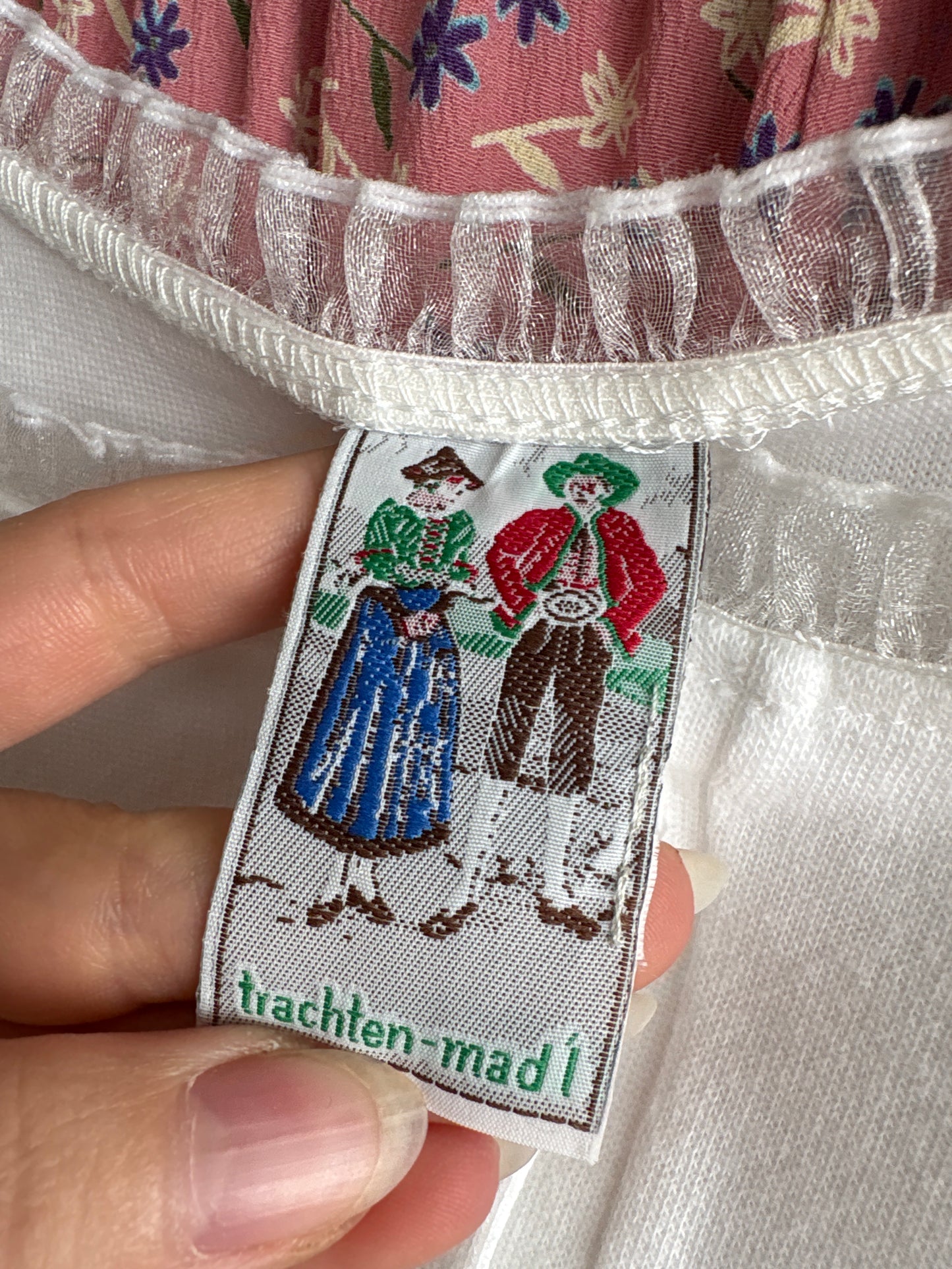 Top vintage tip corsaj din bumbac premium modelator cu broderie