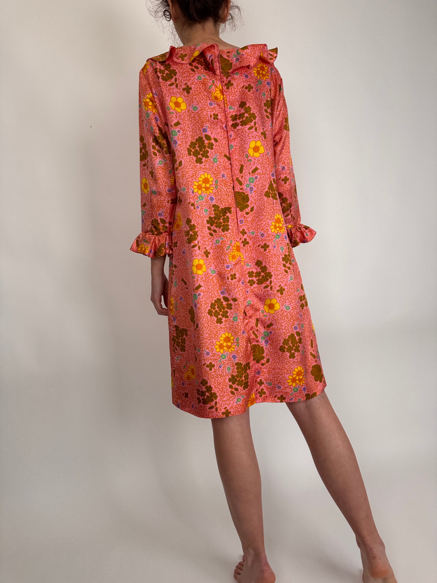 Rochie vintage superbă din mătase naturală texturată