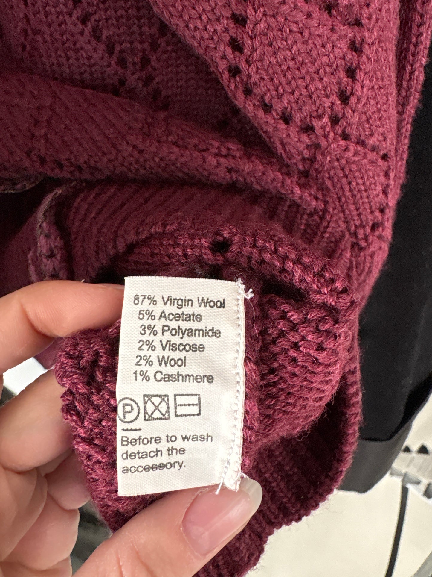 Cardigan luxury Luisa Spagnoli tip macrame cu mânecă 3/4