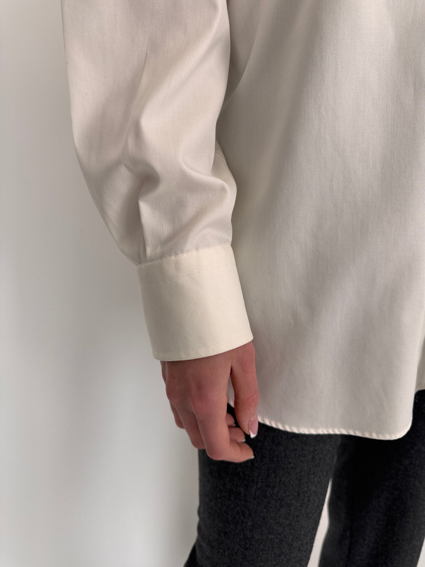 Cămașa premium italiană din poplin de bumbac