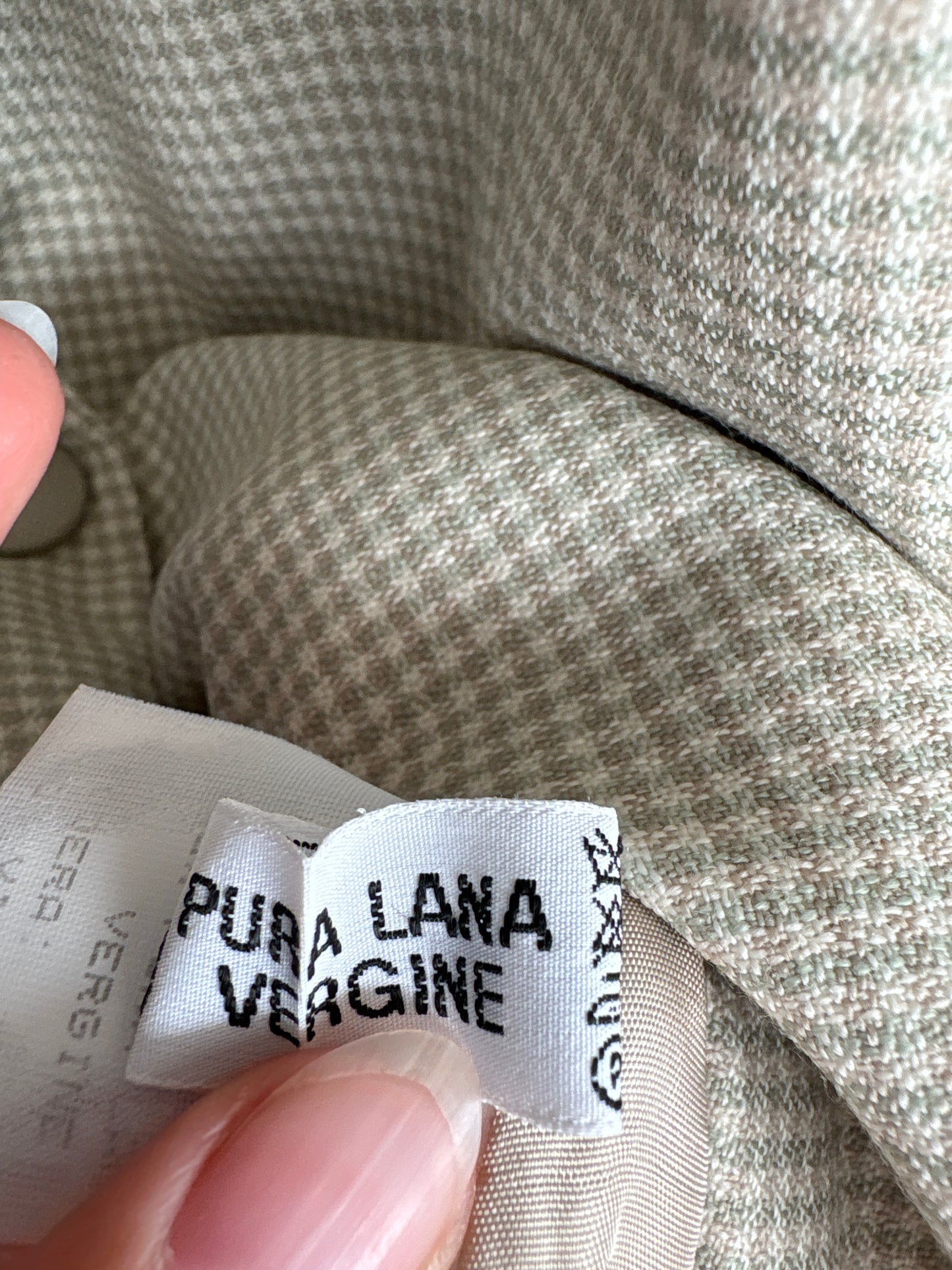 Sacou ușor cambrat italian din lana extrafina pura virgină certificată