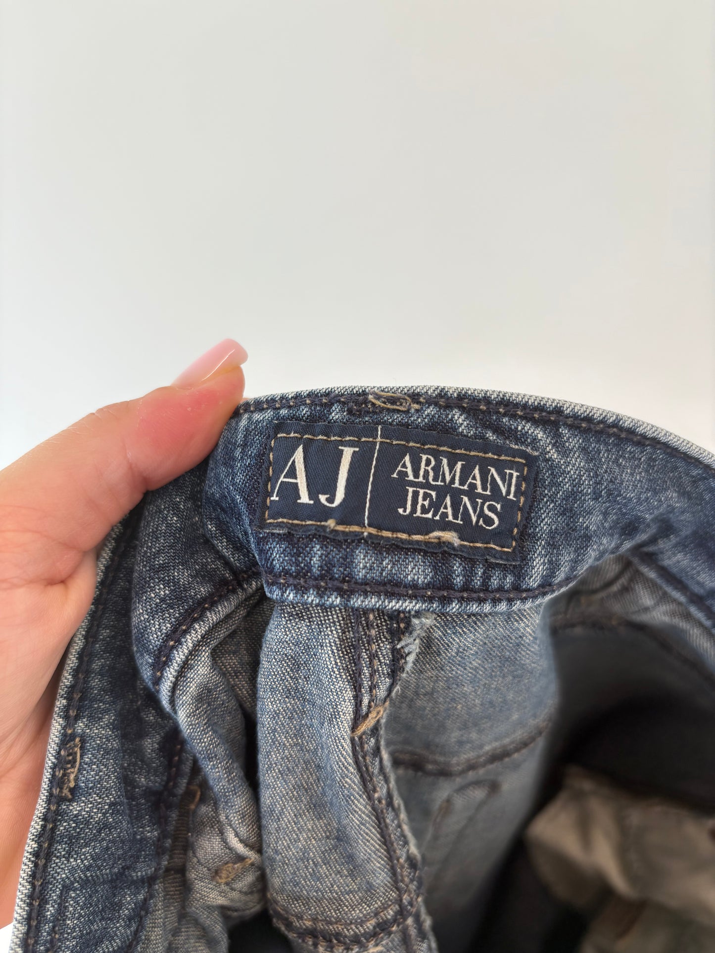 Jeans tall Armani dark wash modelator straight leg