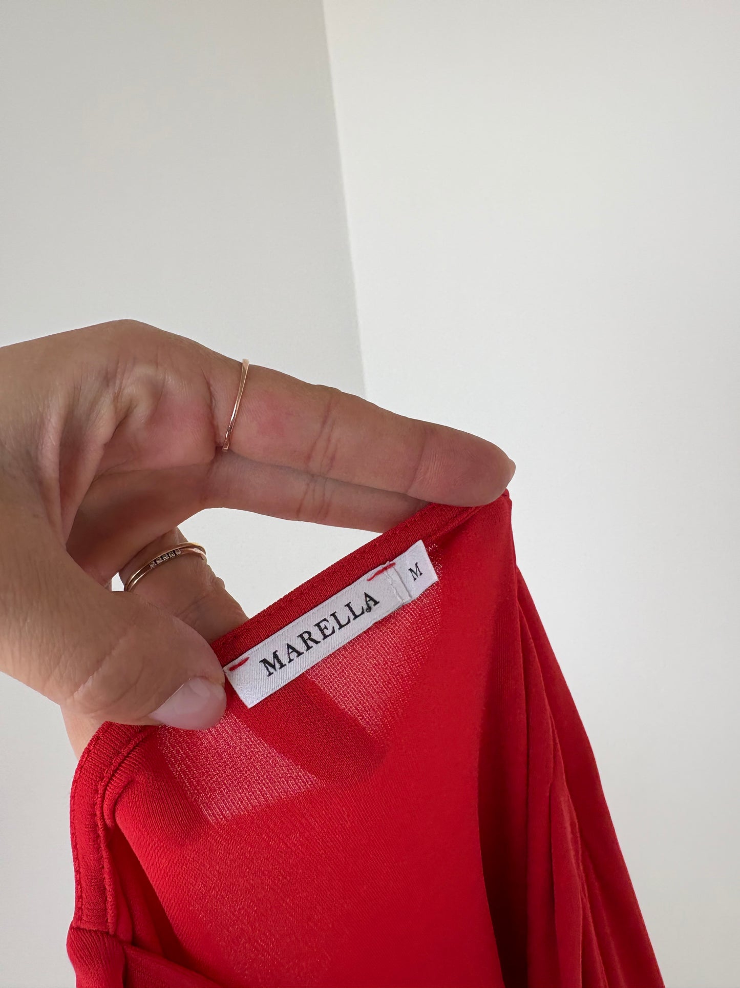 Top petrecut Marella by Max Mara coral red