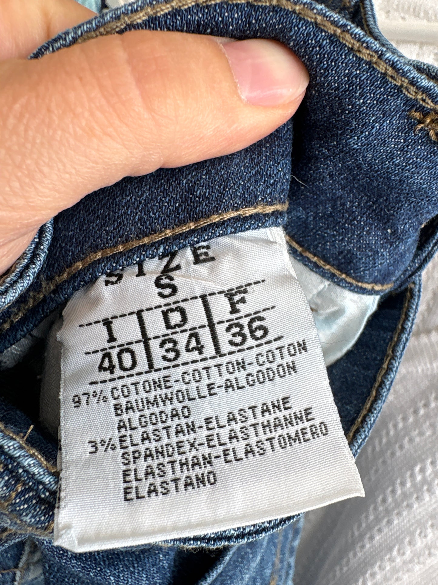 Fustă vintage din jeans in croi super amplu